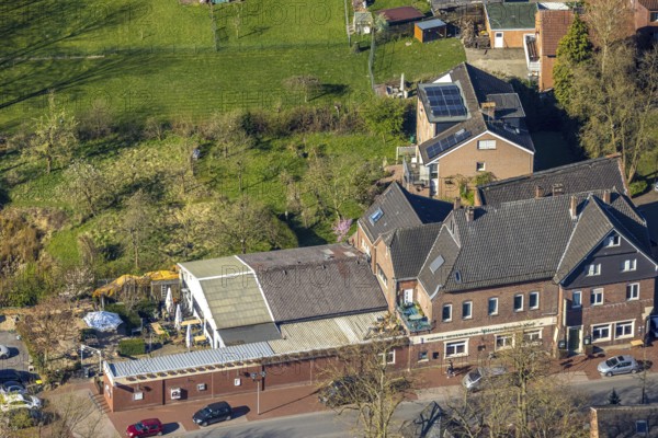 Aerial photo, Plettenberger Hof Hotel and Restaurant, Nordkirchen, Münsterland, North Rhine-Westphalia, Germany, DE, Europe, gastronomy, hotel, aerial photo, aerial photography, aerial photography, overview, bird's eye view, birds-eyes view, overview