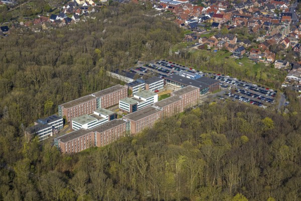 Aerial photograph, North Rhine-Westphalia School of Finance, at Nordkirchen Castle, Nordkirchen, Münsterland, North Rhine-Westphalia, Germany, education, educational institution, DE, Europe, finance, educational institute, aerial photograph, aerial photography, aerial photography, school, overview, bird's-eye view, overview