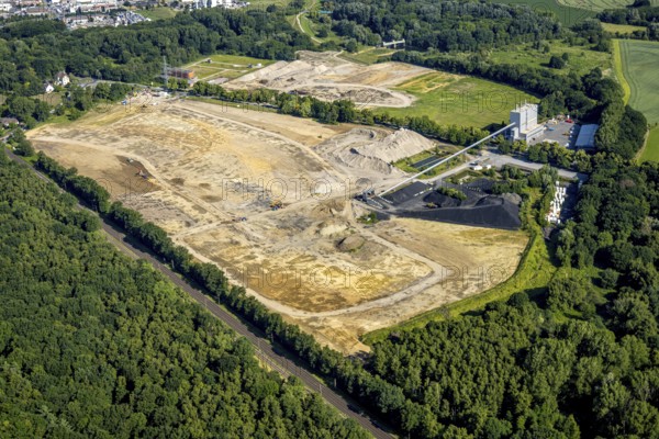 Aerial view, brownfield former STEAG power plant site, Lünen power plant (UW), Lippholthausen, Lünen, Ruhr area, North Rhine-Westphalia, Germany, DE, Europe, aerial view, aerial photography, aerial photography, overview, bird's-eye view, overview