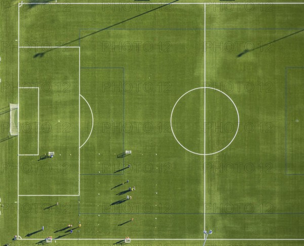 Aerial photo, football stadium sports field Elspe, Elspe, Lennestadt, Sauerland, North Rhine-Westphalia, Germany, DE, Europe, football field, football stadium, football club, aerial photo, aerial photography, aerial photography, sports, sports facilities, sports field, sports facility, stadium, overview, bird's eye view, birds-eyes view, overview