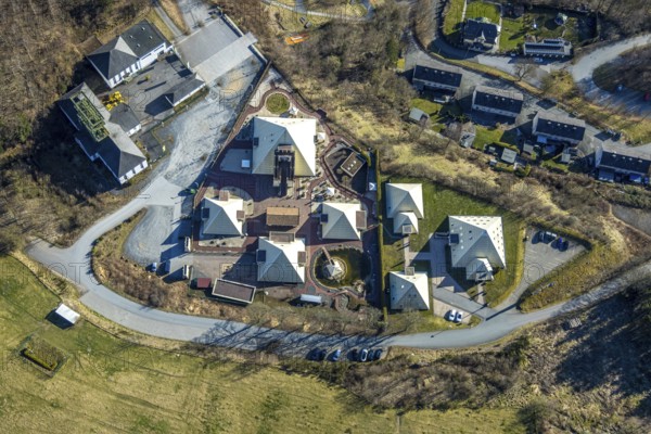 Aerial view, Galileo Park, Sauerland Pyramids, Meggen, Lennestadt, Sauerland, North Rhine-Westphalia, Germany, DE, Europe, aerial view, aerial photography, aerial photography, sight, overview, bird's-eye view, overview