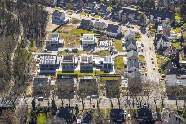 Aerial photo, SEG Herne construction site with new building Schäferstraße Am Stadtgarten, Herne-Mitte, Herne, Ruhr area, North Rhine-Westphalia, Germany, construction work, construction area, construction site, building plots, construction project, construction site, DE, Europe, aerial photo, aerial photography, aerial photography, new building, shell construction, overview, bird's-eye view, bird's-eye view, overview