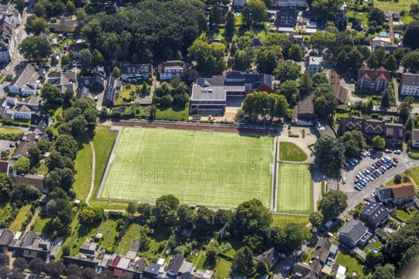 Aerial view, Hegestraße sports ground and football stadium, Rentfort, Gladbeck, Ruhr area, North Rhine-Westphalia, Germany