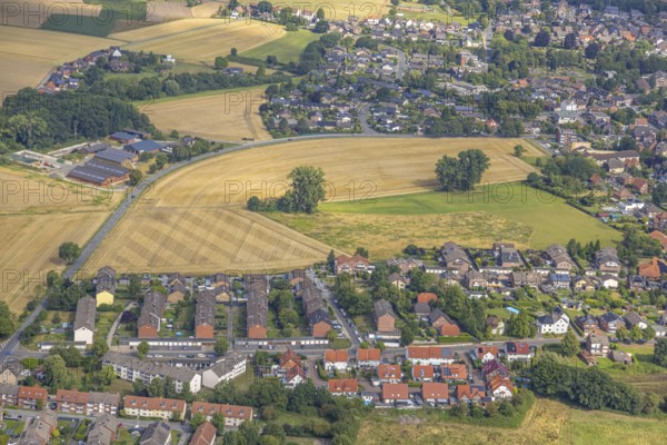 Aerial view, future construction area Tarnowitzer Straße, between Tarnowitzer Straße, Südgeist and Beuthener Straße, Bockum-Hövel, Hamm, Ruhr area, North Rhine-Westphalia, Germany