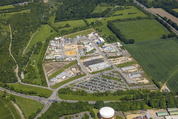 Aerial view, Ruhr Oil Refinery Scholven with BP Scholven North Extension, Scholven, Gelsenkirchen, Ruhr Area, North Rhine-Westphalia, Germany