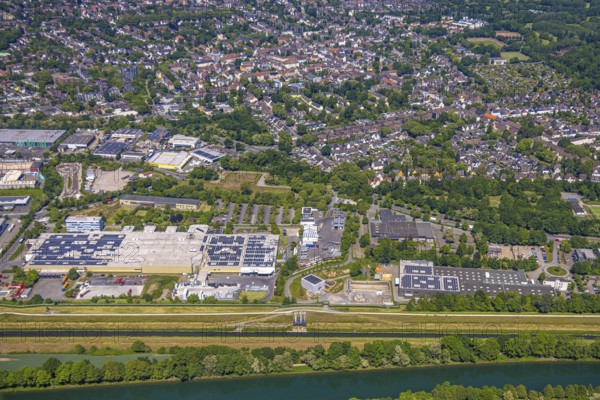 Aerial view, former GAFÖG site Emscherstrasse 66, Bleistahl automotive supplier plant Gelsenkirchen, Erle, Gelsenkirchen, Ruhr area, North Rhine-Westphalia, Germany
