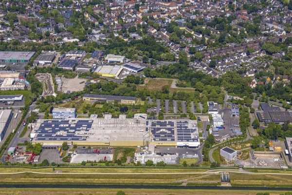 Aerial view, former GAFÖG site Emscherstrasse 66, Bleistahl automotive supplier plant Gelsenkirchen, Erle, Gelsenkirchen, Ruhr area, North Rhine-Westphalia, Germany