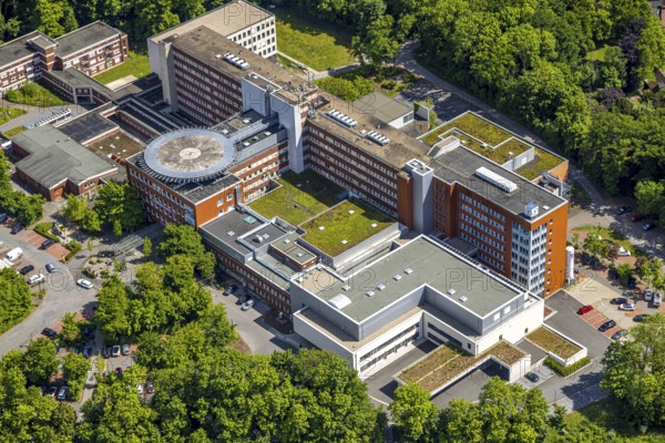 Aerial view, BarbaraKlinik, Heessen, Hamm, Ruhr area, North Rhine-Westphalia, Germany