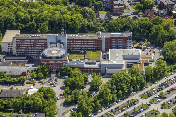 Aerial view, BarbaraKlinik, Heessen, Hamm, Ruhr area, North Rhine-Westphalia, Germany