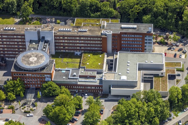 Aerial view, BarbaraKlinik, Heessen, Hamm, Ruhr area, North Rhine-Westphalia, Germany