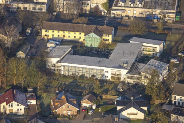 Aerial view, social counselling centre of the Evangelische Perthes-Stiftung e.V., non-profit organisation, t