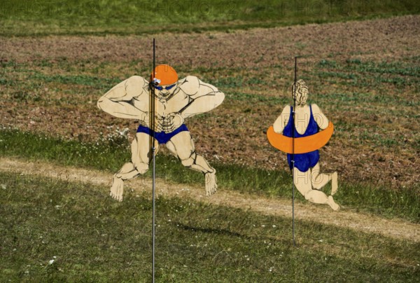 The Object Sommerfrische by Christine Regenberg, 12th international wind art festival 2025, landscape exhibition bewegter wind, Zierenberg, Northern Hesse, Germany
