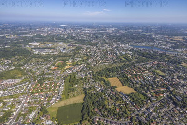 Aerial view, Phoenix-West, Phoenix-East, Phoenix Lake, Hörde, former steelworks site, Dortmund, Ruhr area, North Rhine-Westphalia, Germany