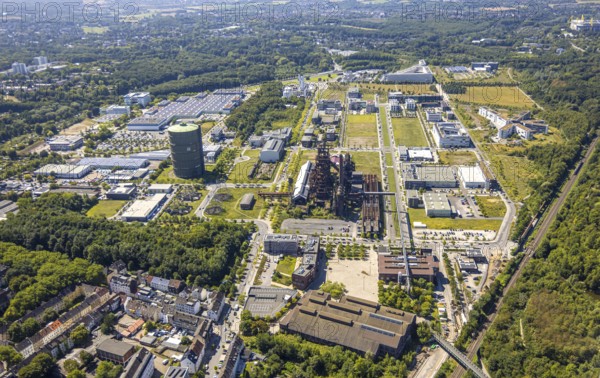 Aerial view, Phoenix-West, Phoenix-East, Phoenix Lake, Hörde, former steelworks site, Dortmund, Ruhr area, North Rhine-Westphalia, Germany
