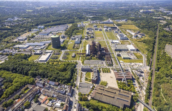Aerial view, Phoenix-West, Phoenix-East, Phoenix Lake, Hörde, former steelworks site, Dortmund, Ruhr area, North Rhine-Westphalia, Germany
