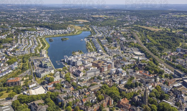 Aerial view, Phoenix-West, Phoenix-East, Phoenix Lake, Hörde, former steelworks site, Dortmund, Ruhr area, North Rhine-Westphalia, Germany