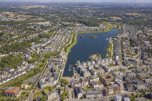Aerial view, Phoenix-West, Phoenix-East, Phoenix Lake, Hörde, former steelworks site, Dortmund, Ruhr area, North Rhine-Westphalia, Germany