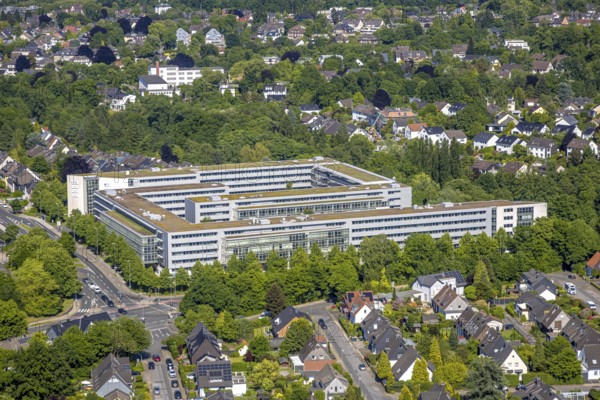Aerial view, Büropark Bredeney with Autobahn GmbH des Bundes, Medizinischer Dienst Bund and ENGIE Deutschland GmbH, Bredeney, Essen, Ruhr area, North Rhine-Westphalia, Germany