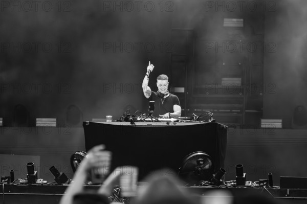 Tiscore at the Berlin Waldbühne on 29/08/2025 Note: the photo was subsequently converted to b/w