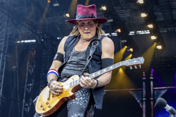 Ryan Roxie, guitarist with Alice Cooper live at the 60 Years Anniversary Concert of the Scorpions in the Heinz-von-Heiden-Arena in Hannover on 05.07.2025