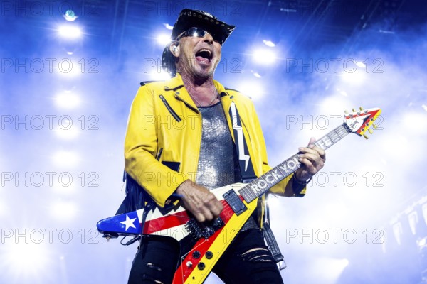 Rudolf Schenker, guitarist of the band Scorpions live on 60 Years Anniversary Tour in the Heinz-von-Heiden-Arena Hannover on 05.07.2025
