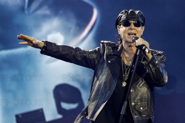 Klaus Meine, singer of the band Scorpions live on 60 Years Anniversary Tour in the Heinz-von-Heiden-Arena Hannover on 05.07.2025