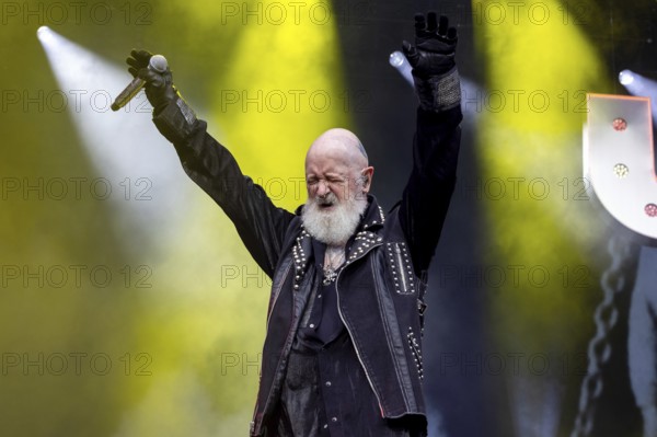 Rob Halford, singer of Judas Priest live at the 60 Years Anniversary Concert of the Scorpions in the Heinz-von-Heiden-Arena in Hanover on 05.07.2025
