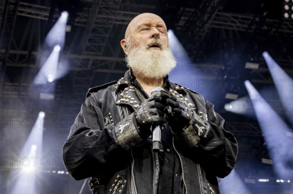 Rob Halford, singer of Judas Priest live at the 60 Years Anniversary Concert of the Scorpions in the Heinz-von-Heiden-Arena in Hanover on 05.07.2025