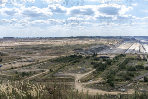 View over the Hambach open-cast mine near Manheim, North Rhine-Westphalia, Germany