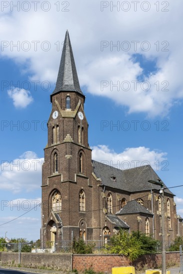 Abandoned church with church tower in Manheim, North Rhine-Westphalia, Germany