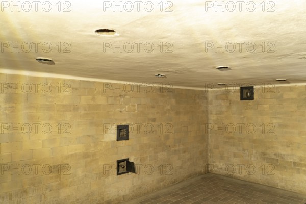 Gas chamber at the Dachau Concentration Camp Memorial, Bavaria, Germany
