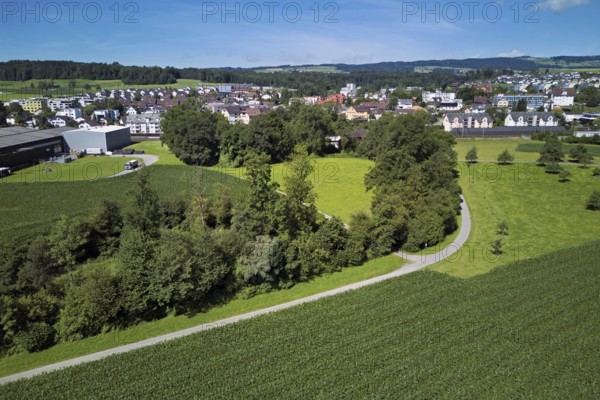 View of the village, Sins, Freiamt, Canton, Aargau, Switzerland