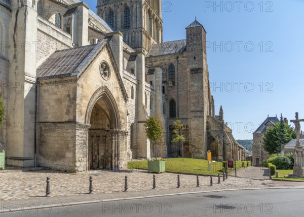 Fecamp Abbey in Fecamp, a commune in the Seine-Maritime department in the Normandy Region of France