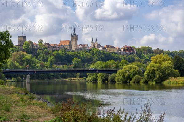 Skyline of Bad Wimpfen, a historic spa town in the district of Heilbronn in the Baden-Wuerttemberg region of southern Germany