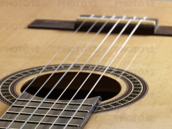 Detail of a classic guitar