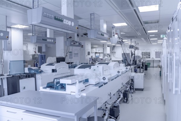 Medical laboratory including lots of apparatuses and technical equipment