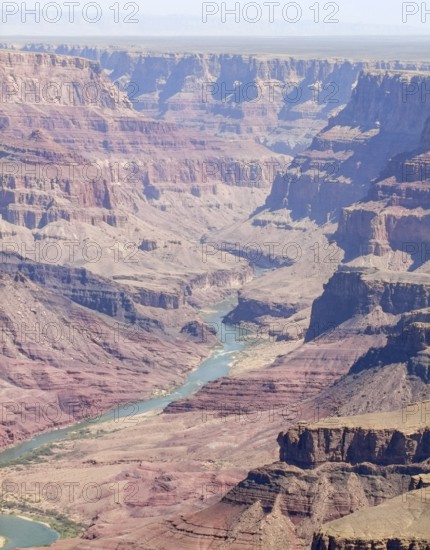 Sunny aerial view at the Grand Canyon National Park in Arizona, USA