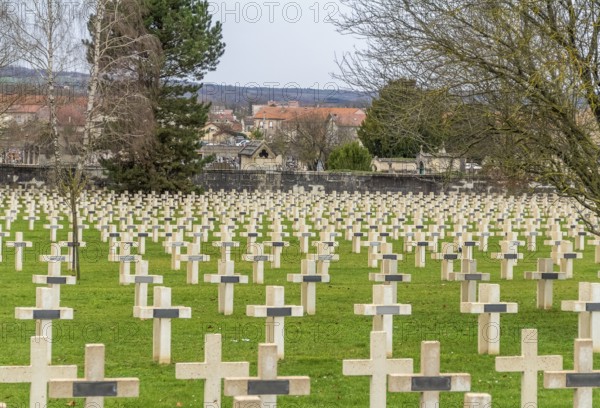 Impression around the military cemetery in Verdun, a large city in the Meuse department in Grand Est, northeastern France