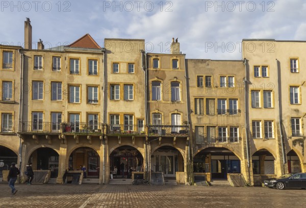 Impression around Place Saint-Louis in Metz, the capital city in the Lorraine region of France
