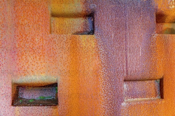 Abstract multicolored weathered rusty metallic background