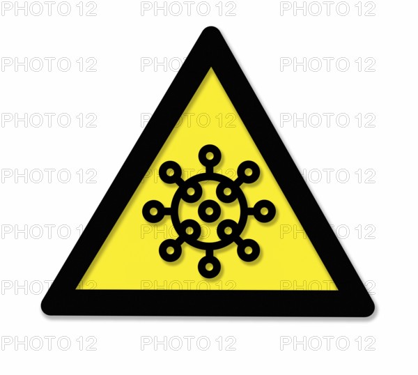 Black and yellow danger sign showing a falling person