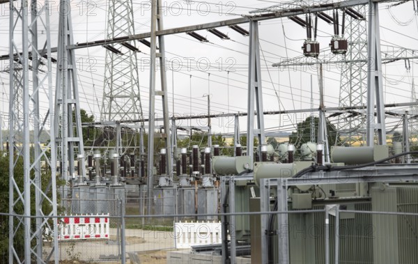 Detail of a electrical substation in Southern Germany