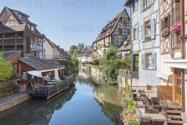 Part of the old town in Colmar, Alsace, France, named little Venice