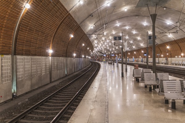 Underground station of Monte Carlo in Monaco, a sovereign city-state and microstate on the French Riviera at the Mediterranean Sea