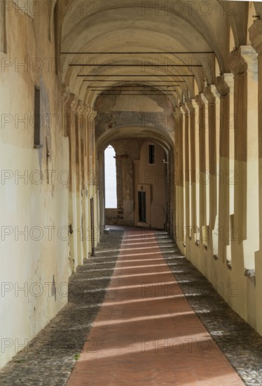 Architectural detail in Porto Maurizio in Oneglia, a former town in northern Italy on the Ligurian coast, in 1923 joined to Porto Maurizio to form the Comune of Imperia