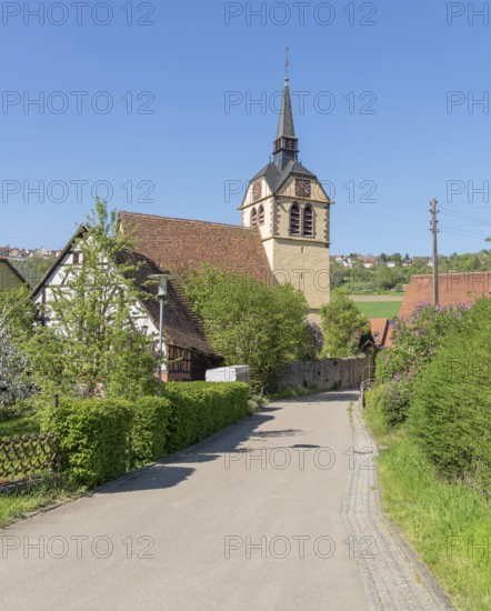 The Johanneskirche at a village in Hohenlohe named Baechlingen