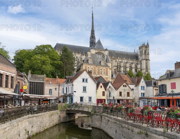 Impression of Amiens, a city and commune in northern France. It is the capital of the Somme department in the region of Hauts-de-France
