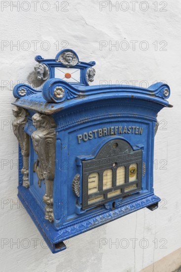 Old mailbox from 1896, post, letter, postcard, mail, Germany