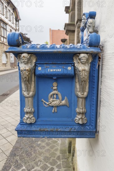 Old mailbox from 1896, post, letter, postcard, mail, Germany