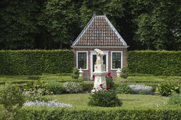 Menkemaborg in Uithuizen, park, gardens, province of Groningen, Netherlands